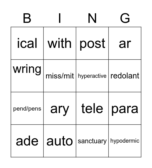 Bingo June 2022 Bingo Card