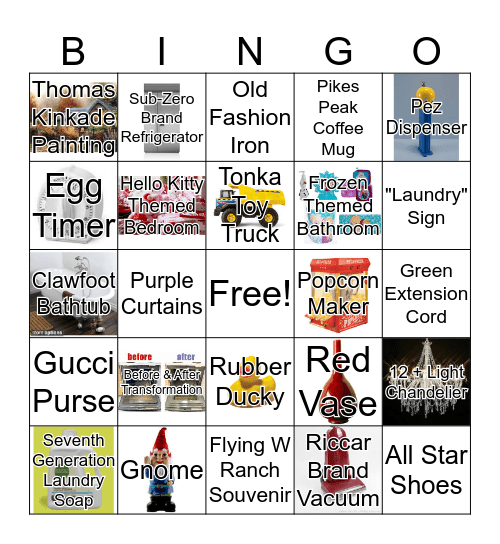 Cleaning Bingo Card