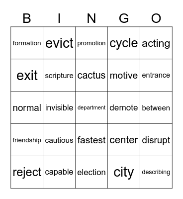 end of year affix review 2022 Bingo Card