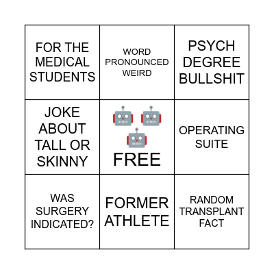 iFrancis M&M Bingo Card
