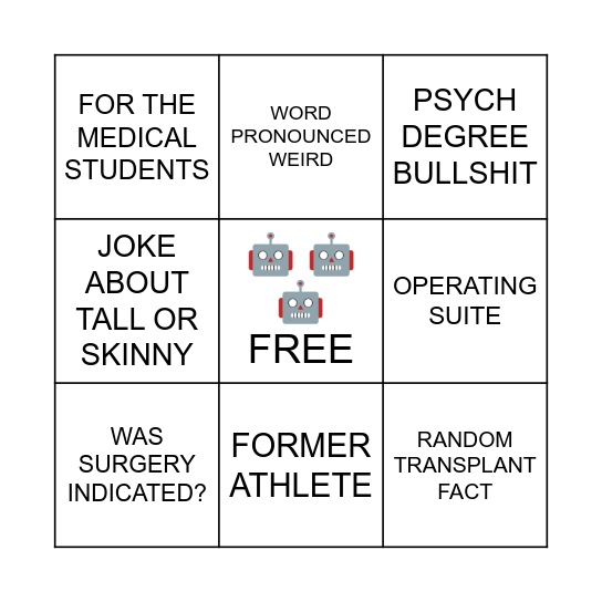 iFrancis M&M Bingo Card