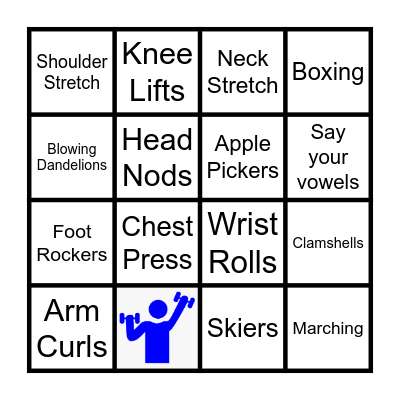 Fitness Bingo Card
