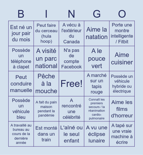 Séance de discussion ouverte - Bingo! Bingo Card