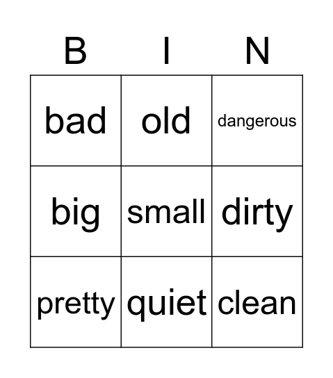 Bingo - Unit 1 Review Bingo Card