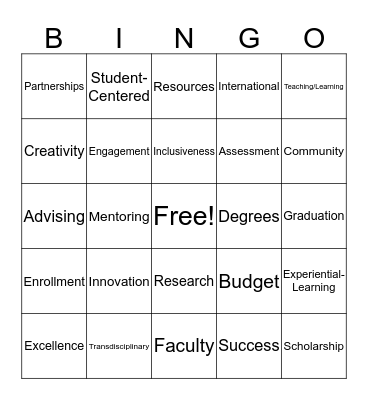 BUZZWORD Bingo Card