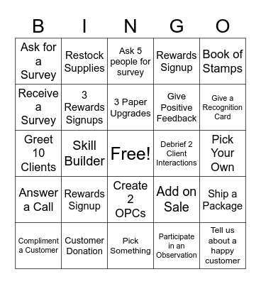 Print Bingo Card