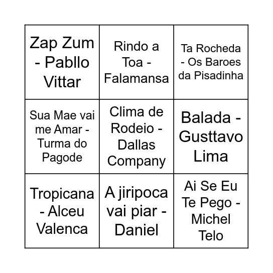 BINGO JUNINO Bingo Card