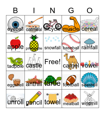 Final L bingo Card