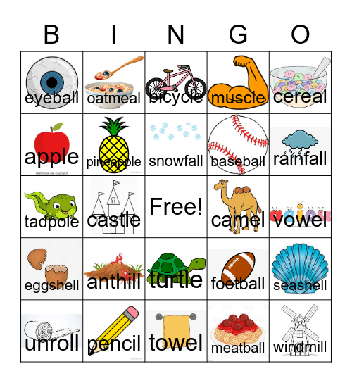 Final L bingo Card