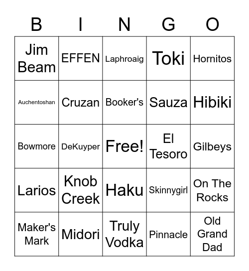 Beam Bingo Card