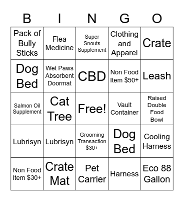 Lakeway Team Bingo Card