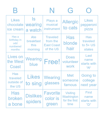 Enlightium Bingo: Find someone who... Bingo Card