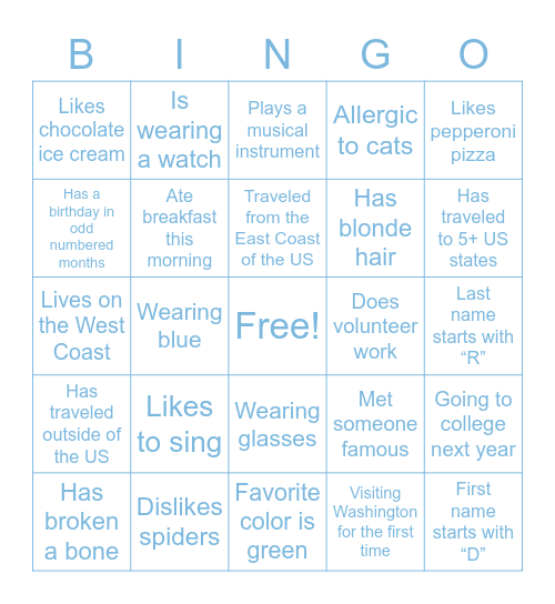 Enlightium Bingo: Find someone who... Bingo Card