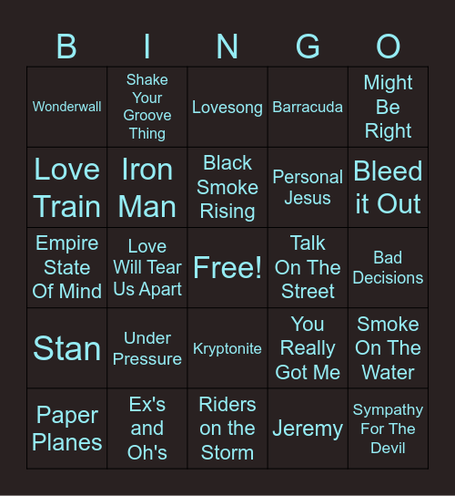 This Playlist Is BUSSIN Respectfully Bingo Card