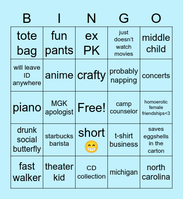 morgan bingo Card