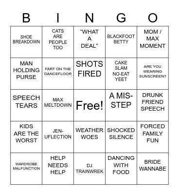 V2 Bingo Card