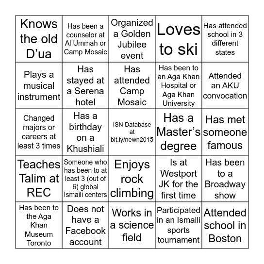 Bingo Card