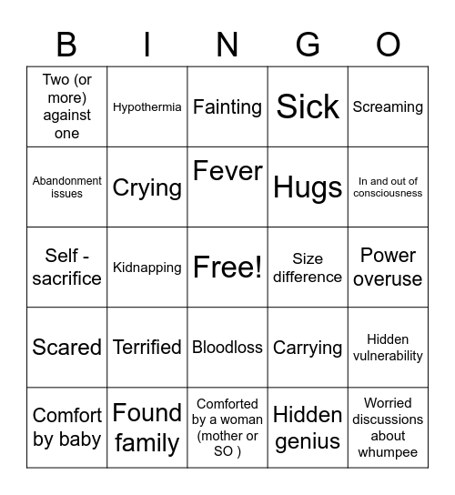 Mag story Bingo Card