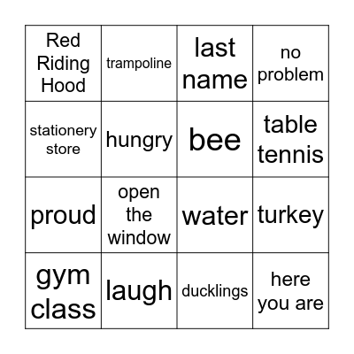 Q&A Bingo Card