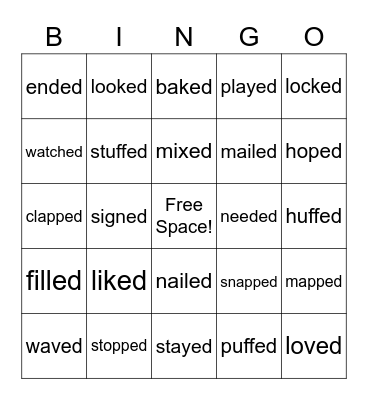 -ED Bingo Card