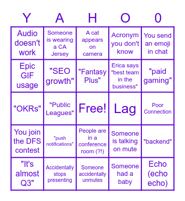 PSI Bingo!!! Bingo Card