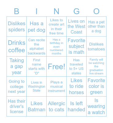 Enlightium Bingo: Find someone who… Bingo Card