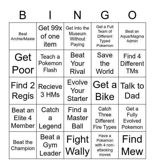 Sharing Bingo Card