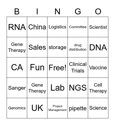Fun Committee Bingo Card