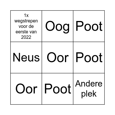 Grasaren bingo Card