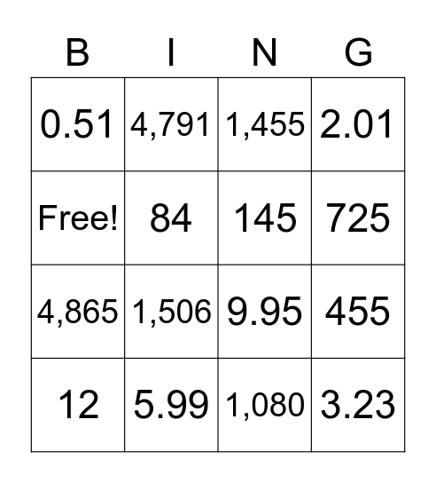 Summer Session Bingo Card