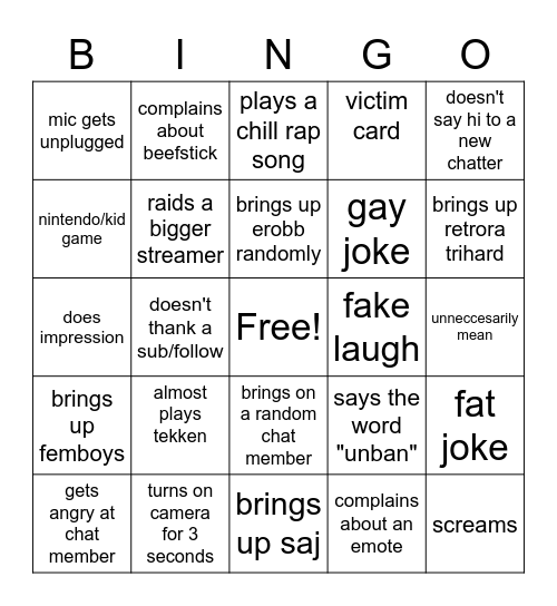 swingblitz stream Bingo Card