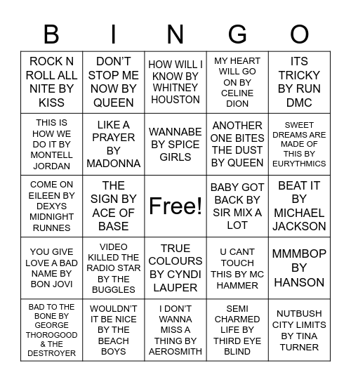 Prairiewood Lifestyles Bingo Mix #1 Bingo Card