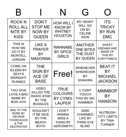 Prairiewood Lifestyles Bingo Mix #1 Bingo Card