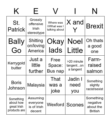 You look like a Midge Buffet Bingo Card