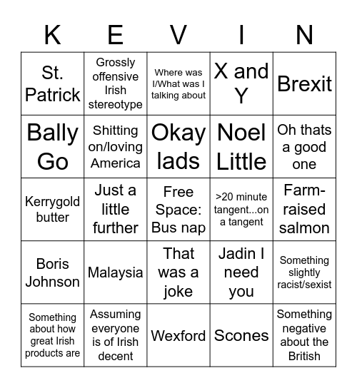 You look like a Midge Buffet Bingo Card