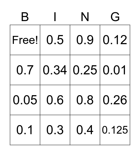 Degolion Bingo Card