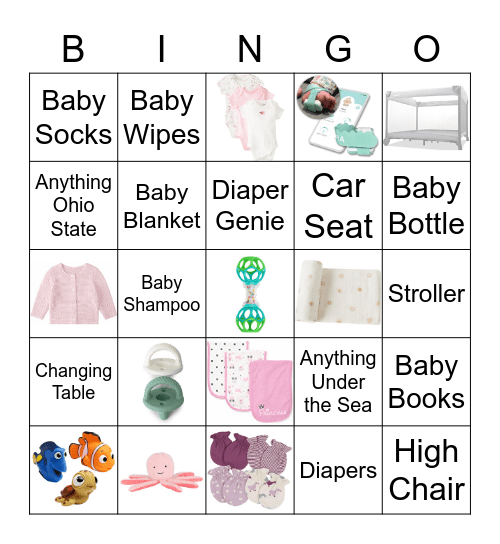 Baby Bingo Card