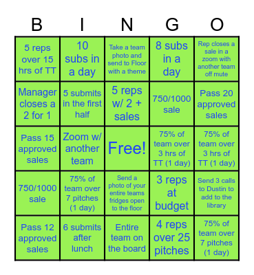 CROSSFIRE BINGO GAME Bingo Card
