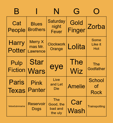 eye zomer bingo Card