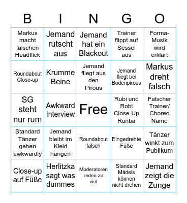 Staats 2022 Bingo Card