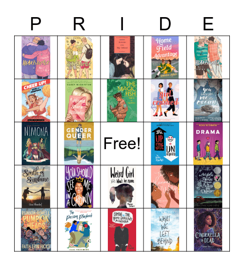 Pride Book Bingo Card
