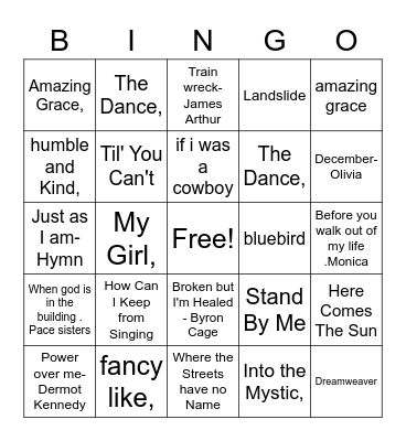 NCALF Class 16 Bingo Card Bingo Card