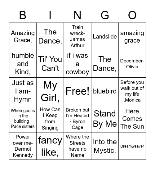 NCALF Class 16 Bingo Card Bingo Card