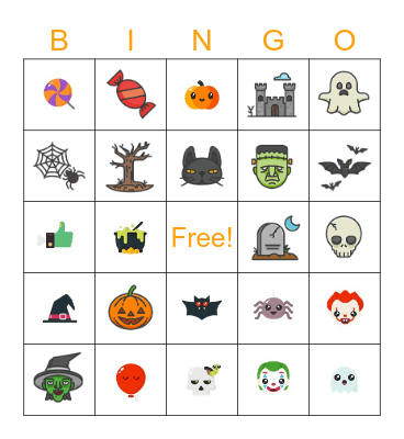 Halloween Bingo Card