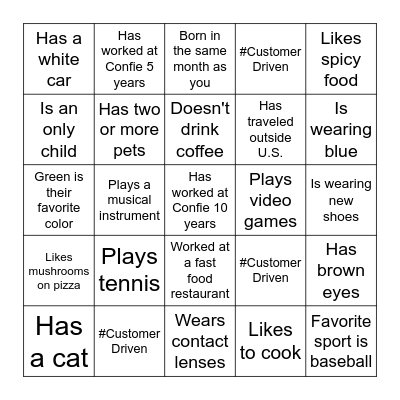 #Customer Driven in Action Bingo!Is Bingo Card
