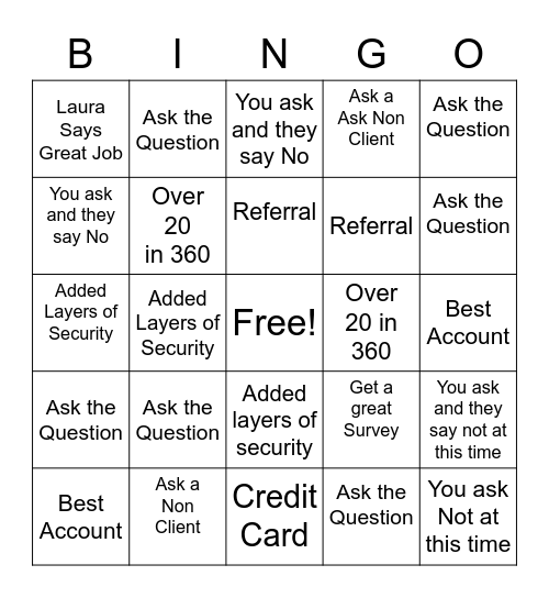 BBQ Bingo Card