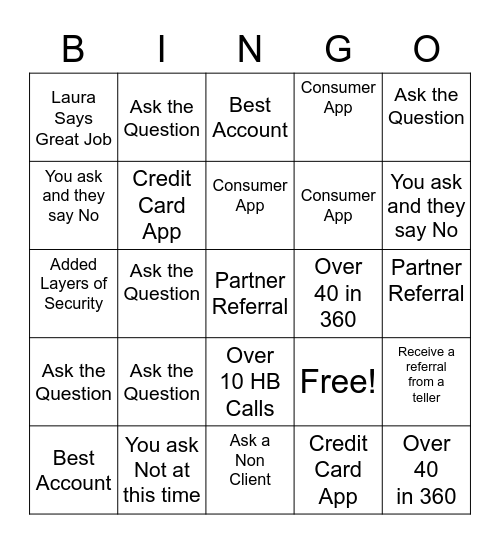 BBQ Bingo Card