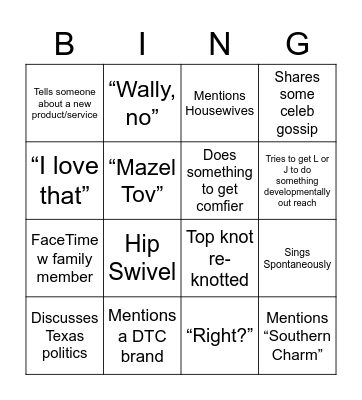 Birthday Bingo Card