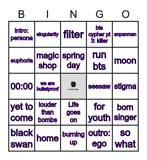 💜 APO BANGPO 💜 Bingo Card