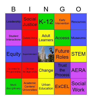 HIGHER EDUCATION Bingo Card